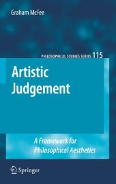 book Artistic Judgement: A Framework for Philosophical Aesthetics