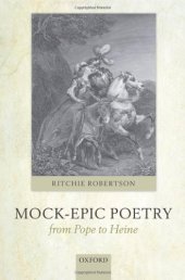 book Mock-Epic Poetry from Pope to Heine