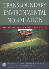 book Transboundary Environmental Negotiation: New Approaches to Global Cooperation