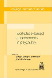 book Workplace-Based Assessments in Psychiatry (College Seminars Series)