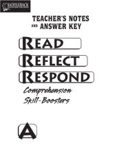 book Read Reflect Respond a Answer Key (Read Reflect Respond)