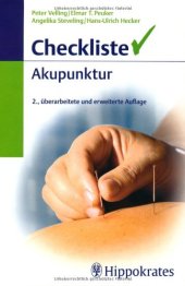 book Checkliste Akupunktur, 2. Auflage