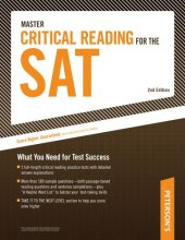 book Master Critical Reading for the SAT: What You Need for Test Success, 2nd Edition