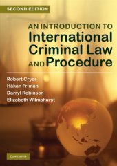 book An Introduction to International Criminal Law and Procedure, Second Edition