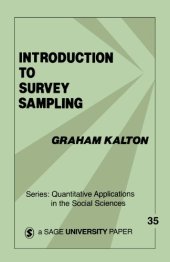 book Introduction to Survey Sampling (Quantitative Applications in the Social Sciences)