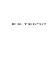 book The Idea of the University