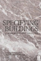 book Specifying Buildings: A Design Management Perspective