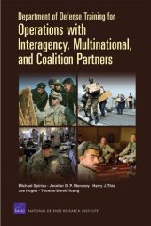 book Department of Defense Training for Operations With Interagency, Multinational, and Coalition Partners