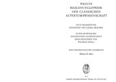 book Paulys Realencyclopädie der classischen Altertumswissenschaft: neue Bearbeitung, Bd.16 1 : Molatzes - Myssi: Bd XVI, Hbd XVI,1