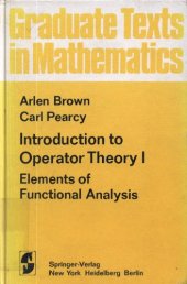 book Introduction to Operator Theory I