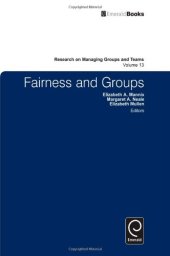 book Fairness and Groups, Volume 13