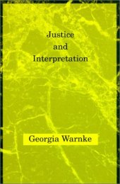 book Justice and Interpretation (Studies in Contemporary German Social Thought)