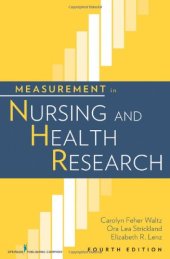 book Measurement in Nursing and Health Research, Fourth Edition