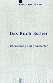 book Das Buch Esther: Übersetzung und Kommentar