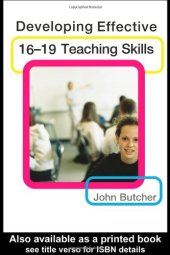 book Developing Effective 16-19 Teaching Skills