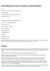 book Textbook of Educational Philosophy