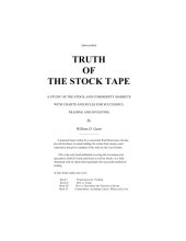 book Truth of the Stock Tape: A Study of the Stock and Commodity Markets With Charts and Rules for Successful Trading and Investing