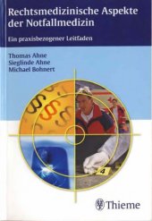 book Rechtsmedizinische Aspekte der Notfallmedizin