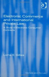 book Electronic Commerce and International Private Law (Markets and Law)