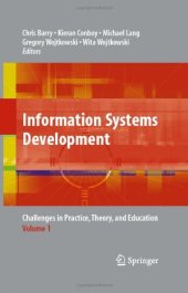 book Information Systems Development: Challenges in Practice, Theory, and Education Volume 1