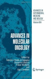 book Advances in Molecular Oncology: Edited under the auspices of the European Institute of Oncology (IEO) and The FIRC Institute of Molecular Oncology Foundation (IFOM)