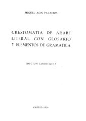 book Crestomatia de arabe literal con glosario