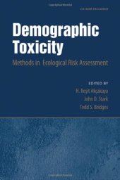 book Demographic Toxicity: Methods in Ecological R Assessment