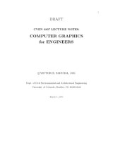 book Lecture notes on Computer Graphics for Engineers