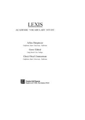 book Lexis: Academic Vocabulary Study for ESL Students