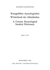 book Kurzgefasstes etymologisches Wörterbuch des Altindischen (4 volumes set)