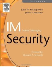 book IM   Instant Messaging Security