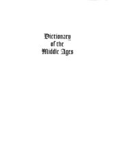 book Dictionary of the Middle Ages. Vol. 13. Index