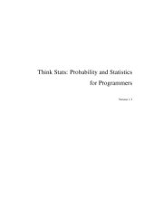 book Think Stats: Probability and Statistics for Programmers