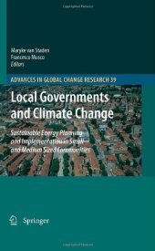 book Local Governments and Climate Change: Sustainable Energy Planning and Implementation in Small and Medium Sized Communities