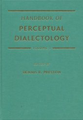 book Handbook of Perceptual Dialectology ~ Volume 1