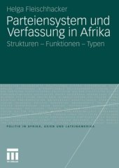 book Parteiensystem und Verfassung in Afrika: Strukturen - Funktionen - Typen