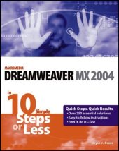 book Dreamweaver MX 2004 in 10 Steps or Less