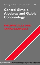 book Central Simple Algebras and Galois Cohomology