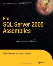 book Pro SQL Server 2005 Assemblies 