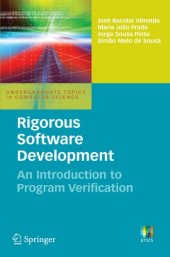 book Rigorous Software Development: An Introduction to Program Verification