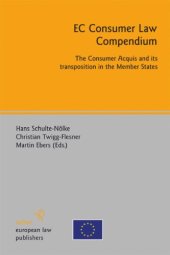 book EC Consumer Law Compendium: The Consumer Acquis and Its Transposition in the Member States