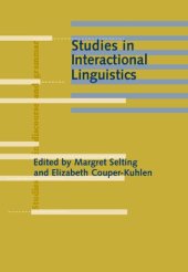 book Studies in Interactional Linguistics (Studies in Discourse & Grammar)