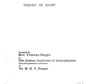 book Theory of light;: Being volume IV of Introduction to theoretical physics