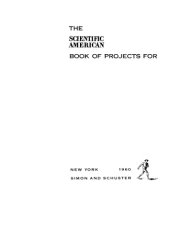 book The Scientific American book of projects for the amateur scientist