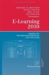 book E-Learning 2010: Aspekte der Betriebswirtschaftslehre und Informatik