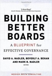 book Building Better Boards: A Blueprint for Effective Governance