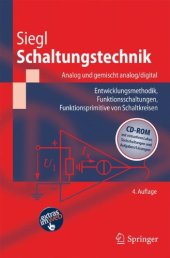 book Schaltungstechnik - Analog und gemischt analog/digital: Entwicklungsmethodik, Funktionsschaltungen, Funktionsprimitive von Schaltkreisen