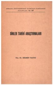 book Dinler Tarihi Araştırmaları