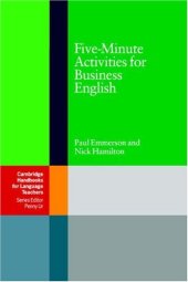 book Five-Minute Activities for Business English (Cambridge Handbooks for Language Teachers)