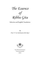 book The Essence of Ribhu Gita: Selection and Translation